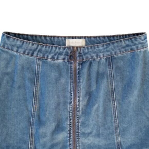 Altar'd State Bohemian Chic Denim Mini Skirt - Picture 6 of 11